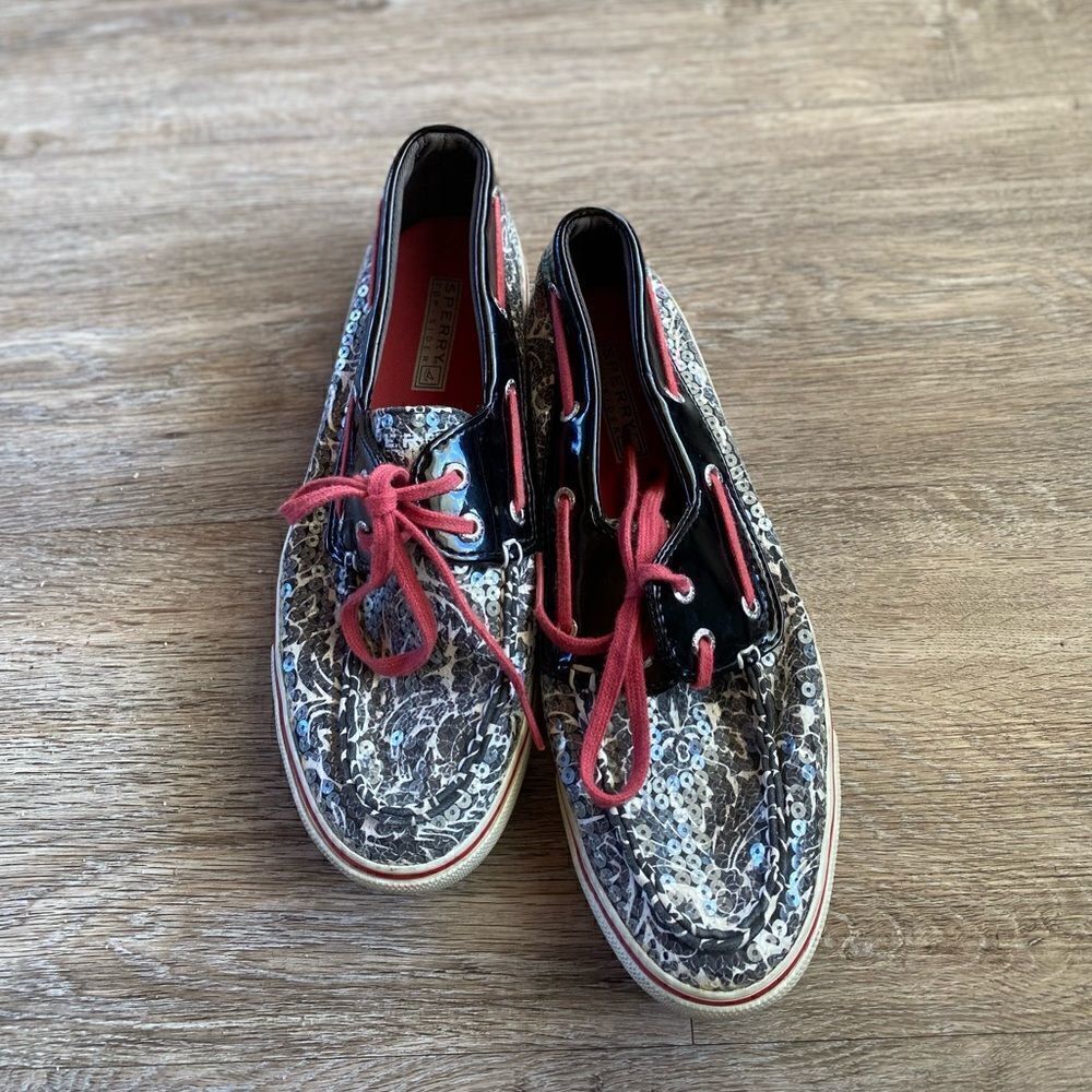 Sperry Top-sider slip on sparkly womens shoes size 8M